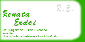 renata erdei business card